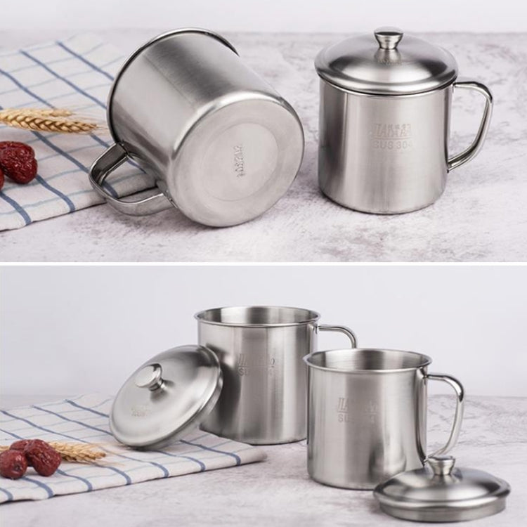 5 PCS Extra Thick 304 Stainless Steel Cup Children's Mouth Cup with Handle Cover Household adult Drinking Water Cup 7cm without cover