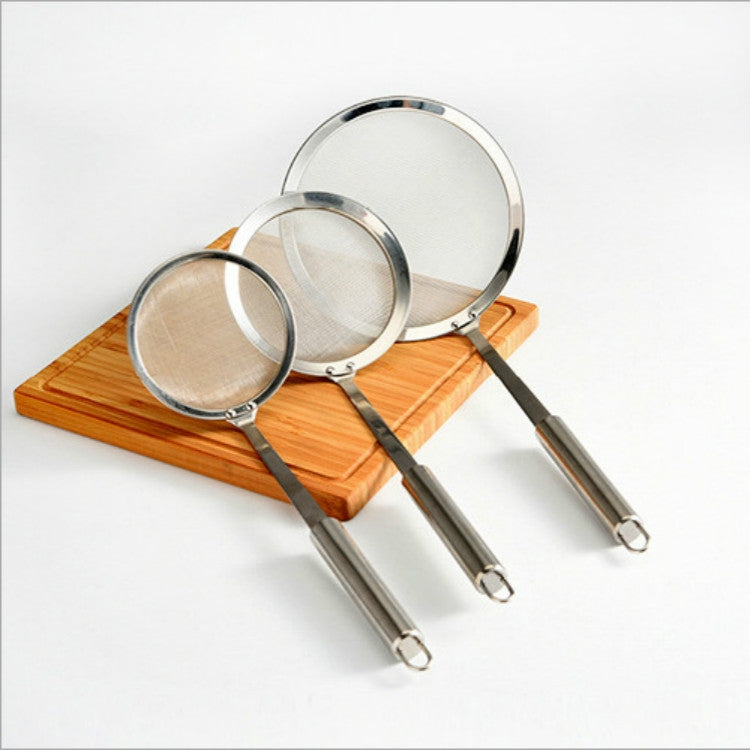 Stainless Steel Fruit Juice Soy Milk Oil Case Hot Pot Flour Dregs Filter Grease Leak, Specification: 12cm