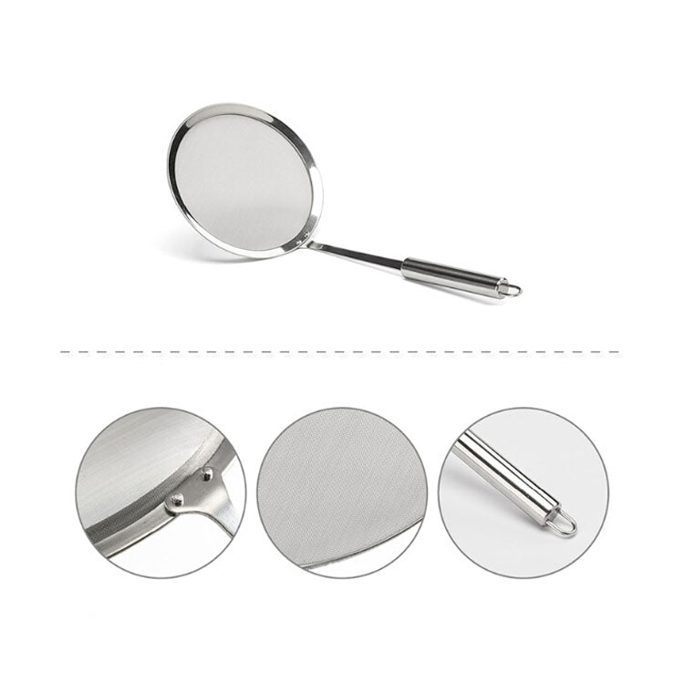 Stainless Steel Fruit Juice Soy Milk Oil Case Hot Pot Flour Dregs Filter Grease Leak, Specification: 12cm