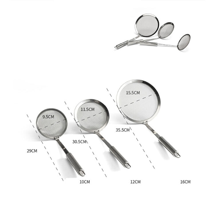Stainless Steel Fruit Juice Soy Milk Oil Case Hot Pot Flour Dregs Filter Grease Leak, Specification: 12cm