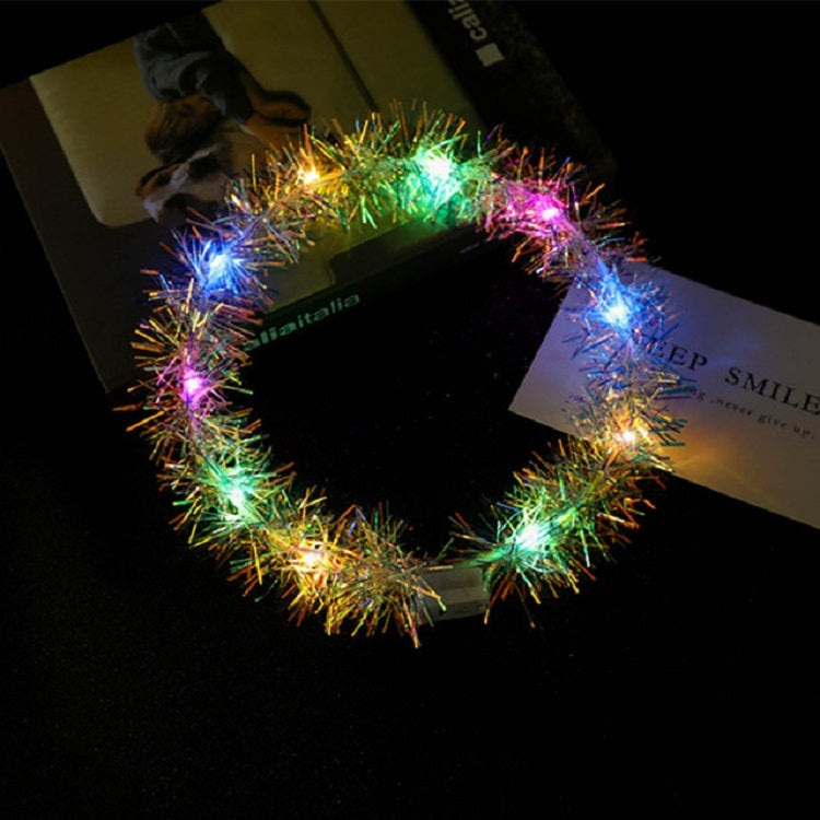 3 PCS  LED Light Glowing Flower Head Ring for Children Outdoor Evening Party