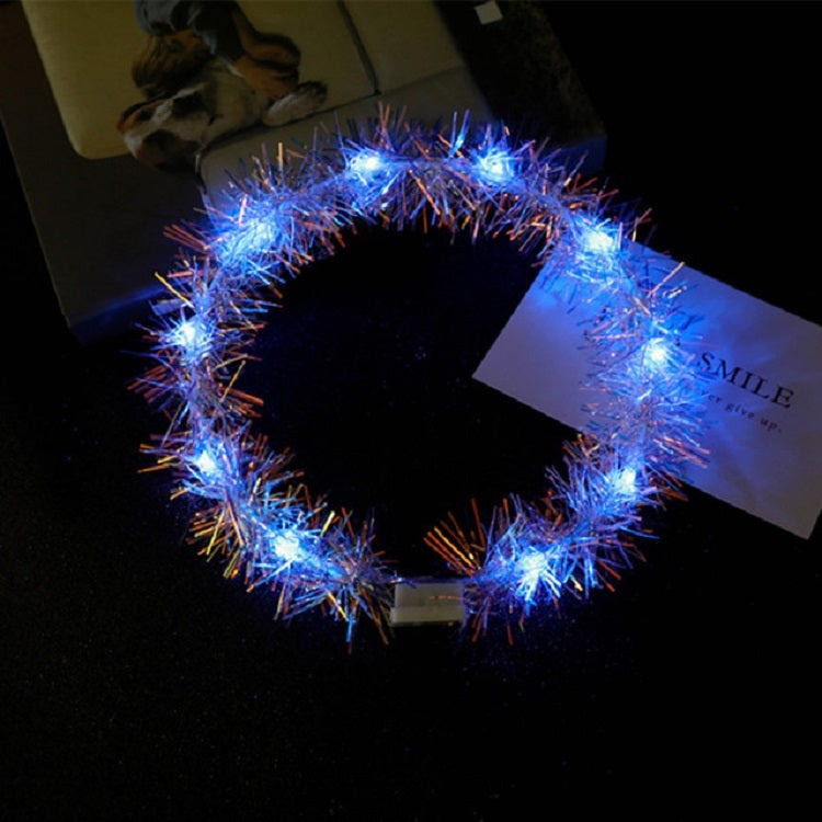 3 PCS  LED Light Glowing Flower Head Ring for Children Outdoor Evening Party