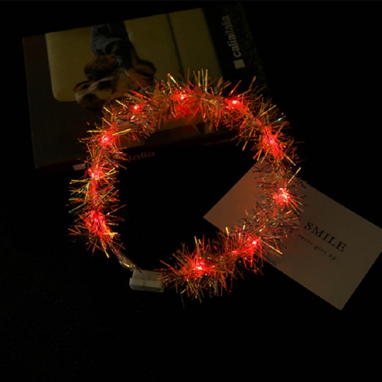 3 PCS  LED Light Glowing Flower Head Ring for Children Outdoor Evening Party