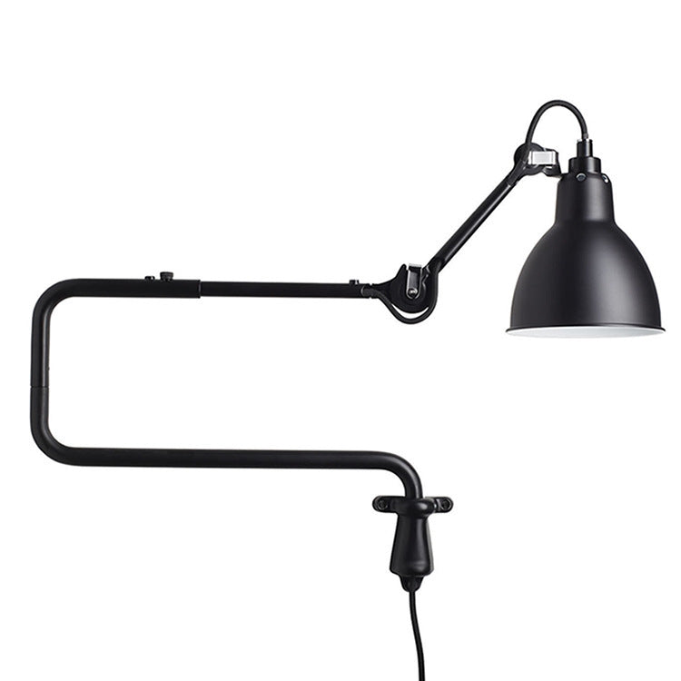 Classic Adjustable Modern Industrial Long Swing Arm Wall Lamp with LED Light Source