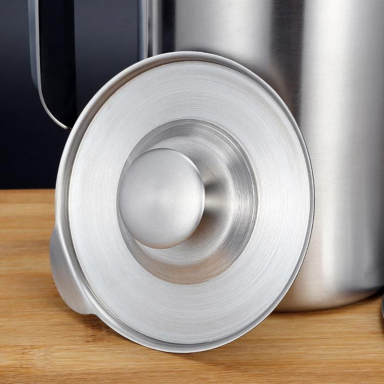 Stainless Steel Leakproof Filter Mesh Oil Canister Kitchen Household Oil Storage Tank, Capacity: 1.5L