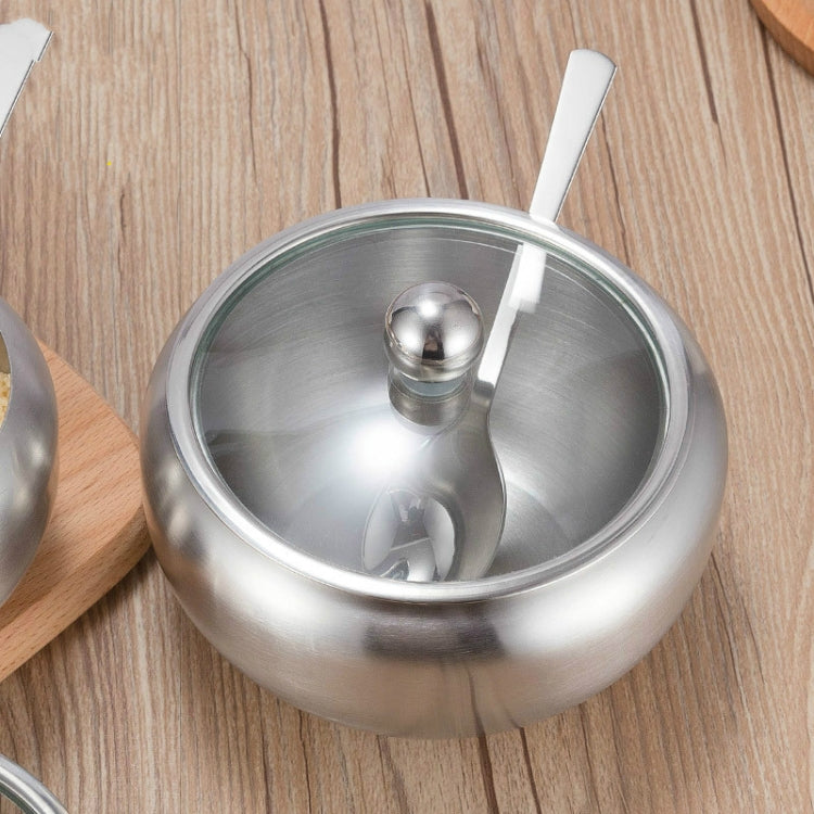 Stainless Steel Seasoning Jar Set Home Kitchen Seasoning Box Combination, Specification:  Tomato Spice Jar Large