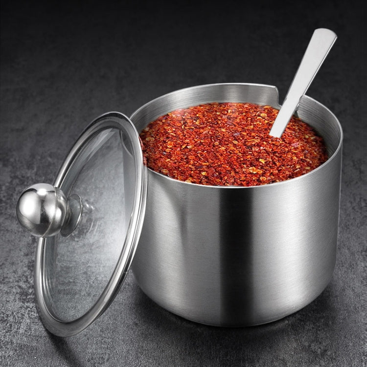 Stainless Steel Seasoning Jar Set Home Kitchen Seasoning Box Combination, Specification:  Gourd Seasoning Jar Trumpet