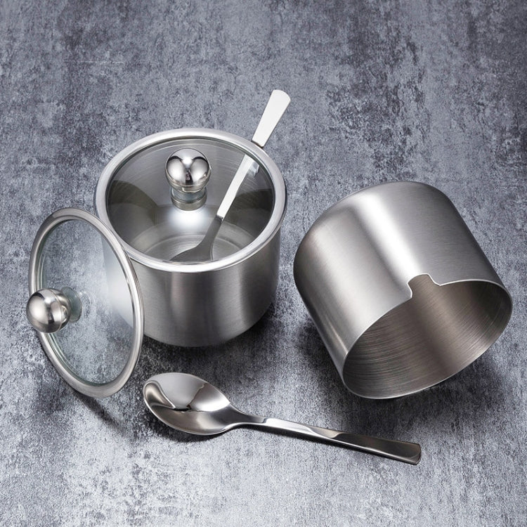 Stainless Steel Seasoning Jar Set Home Kitchen Seasoning Box Combination, Specification:  Gourd Seasoning Jar Trumpet