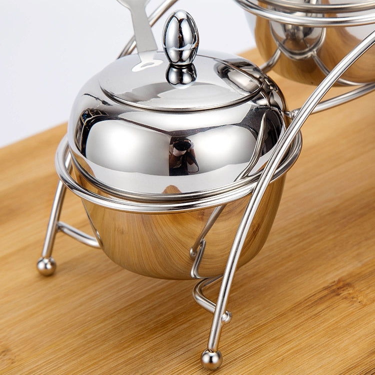 304 Stainless Steel Seasoning Tank Set Small Apple Seasoning Jar Set