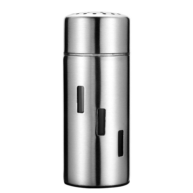 Stainless Steel Sauce Jars Chili Jars Barbecue Condiments Box Seasoning Jar Set, Specification:Small Hole