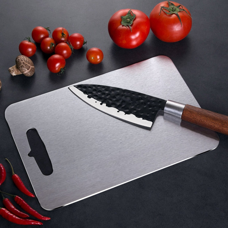 Cutting Board 304 Stainless Steel Cutting Board Panel Kitchen Rectangular Enamel Panel, Specification: XL