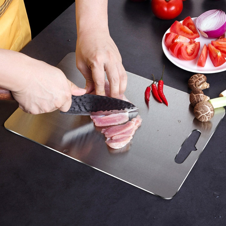 Cutting Board 304 Stainless Steel Cutting Board Panel Kitchen Rectangular Enamel Panel, Specification: M