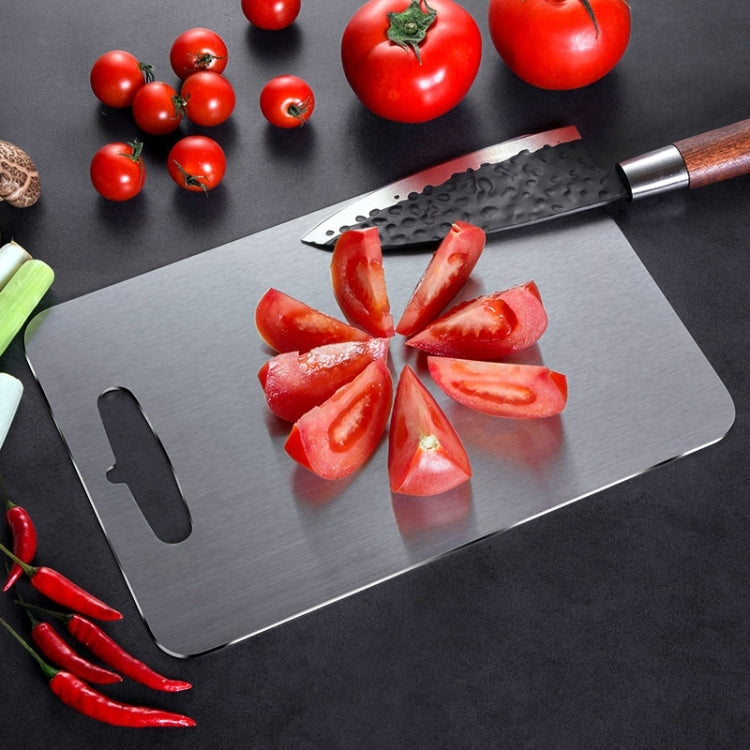 Cutting Board 304 Stainless Steel Cutting Board Panel Kitchen Rectangular Enamel Panel, Specification: S