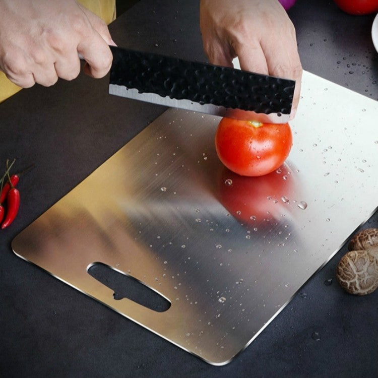 Cutting Board 304 Stainless Steel Cutting Board Panel Kitchen Rectangular Enamel Panel, Specification: S