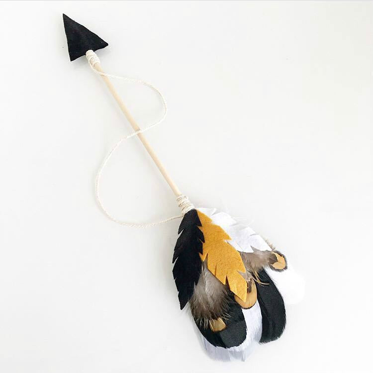 Wooden Arrow Feather Pendant Game Tent Decoration