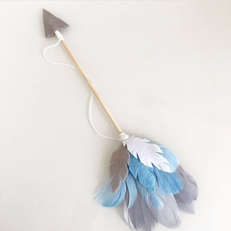 Wooden Arrow Feather Pendant Game Tent Decoration