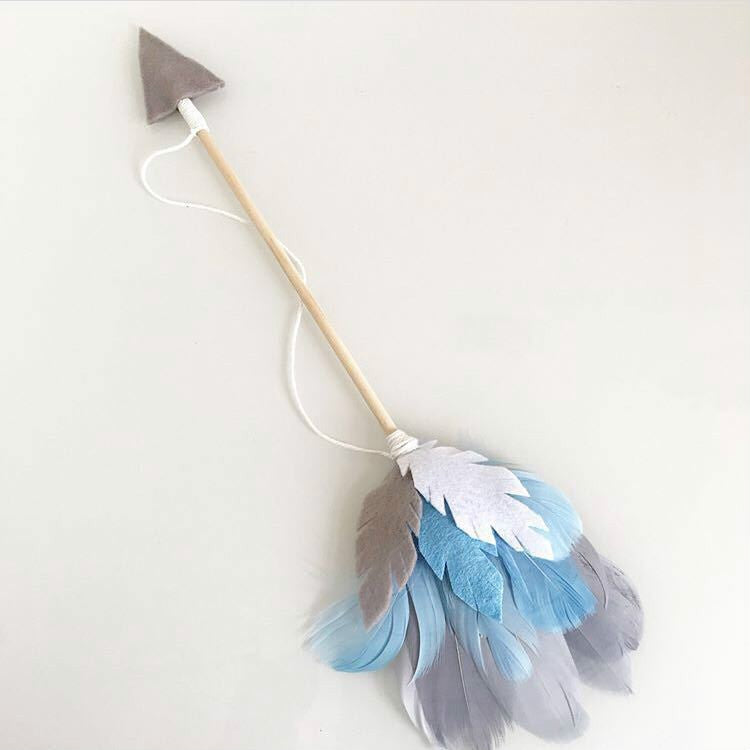 Wooden Arrow Feather Pendant Game Tent Decoration