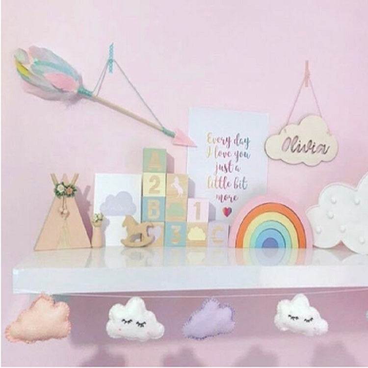 Wooden Arrow Feather Pendant Game Tent Decoration
