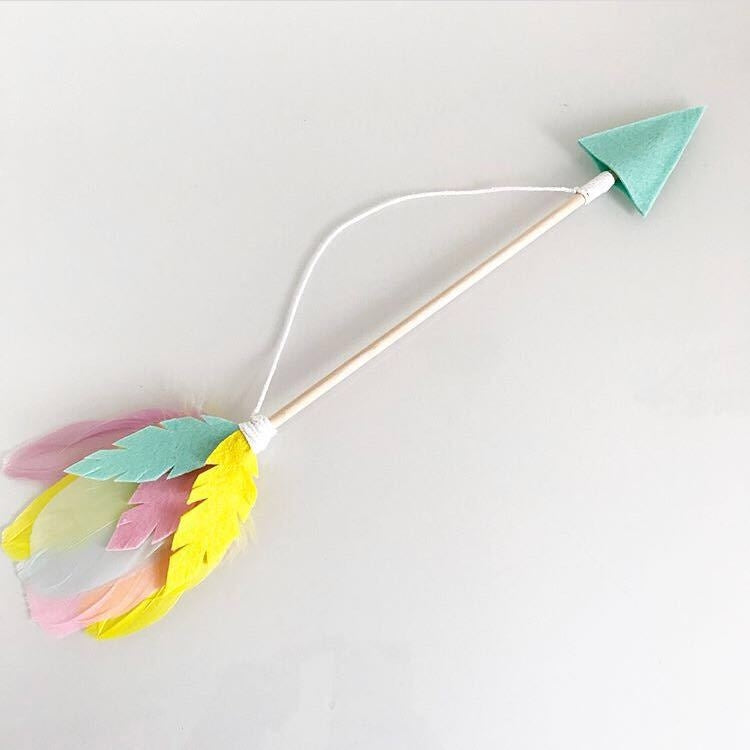 Wooden Arrow Feather Pendant Game Tent Decoration