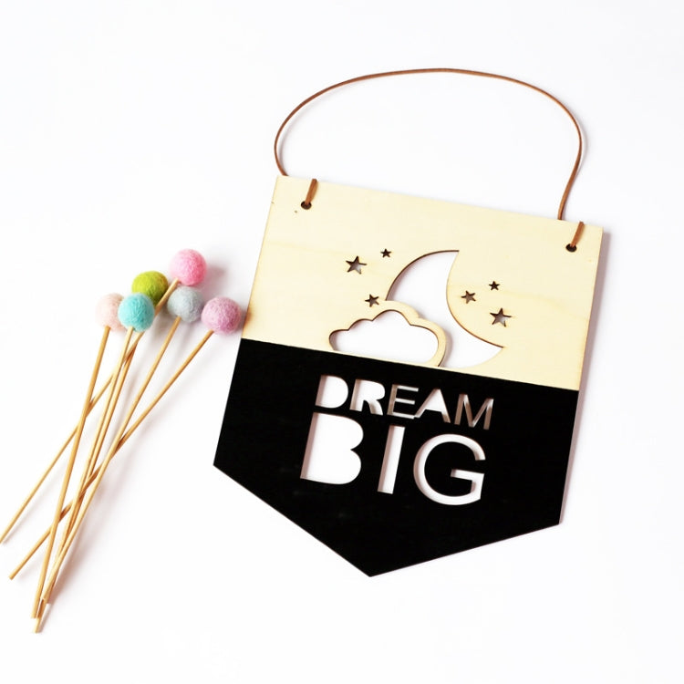Home Inspirational Indications Wood Chips Listing Wall Decoration Children Room Photography Props