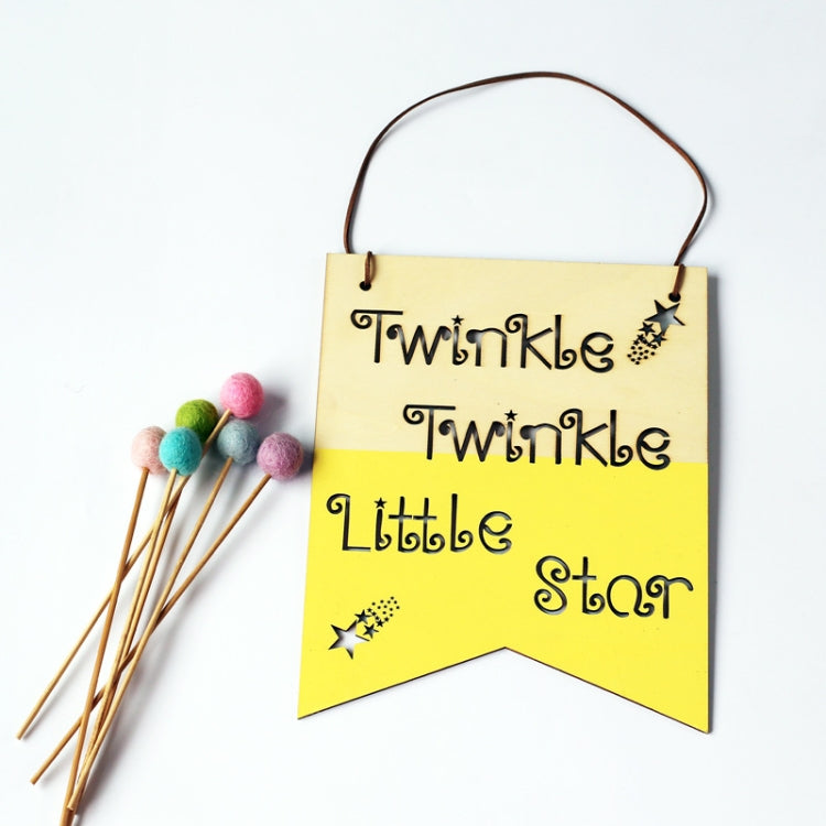 Home Inspirational Indications Wood Chips Listing Wall Decoration Children Room Photography Props