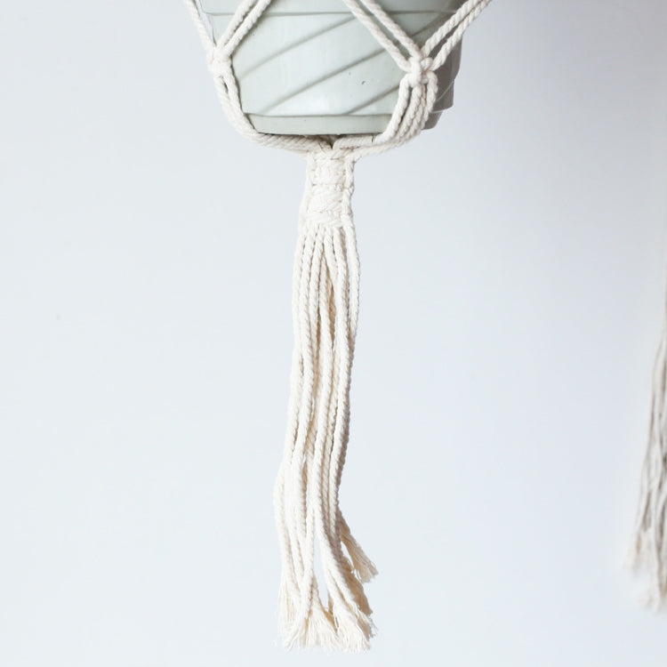 Home Bohemian Style Weaving Suspension Flower Pot Holder