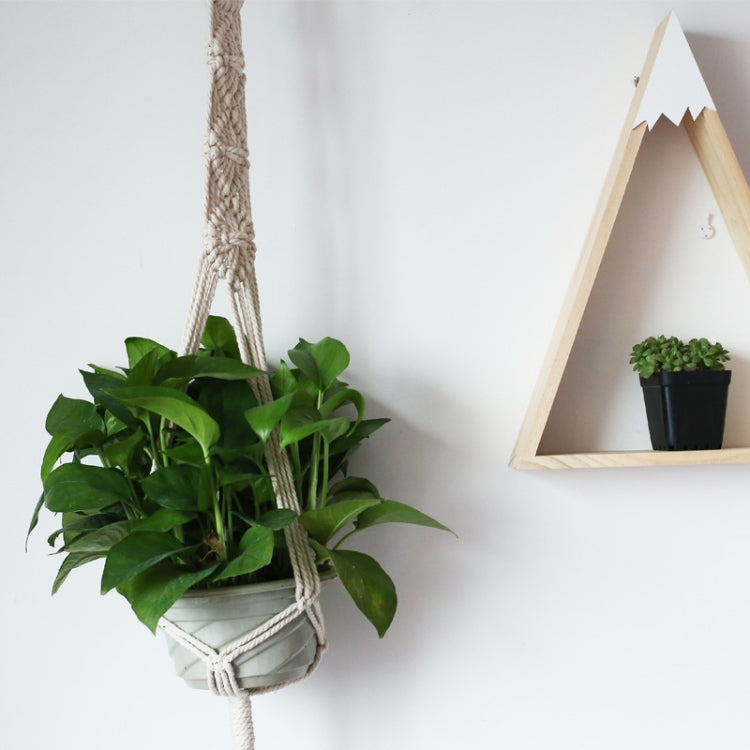 Home Bohemian Style Weaving Suspension Flower Pot Holder