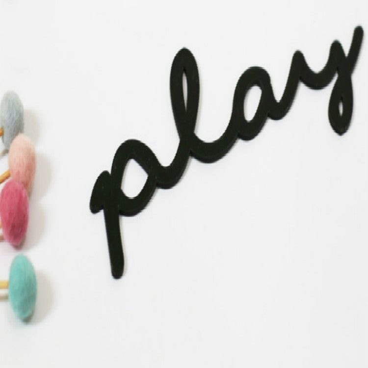 Acrylic Letter Wall Stickers Children Clothing Store Children Room Decoration Props, Specification:Play(Small)