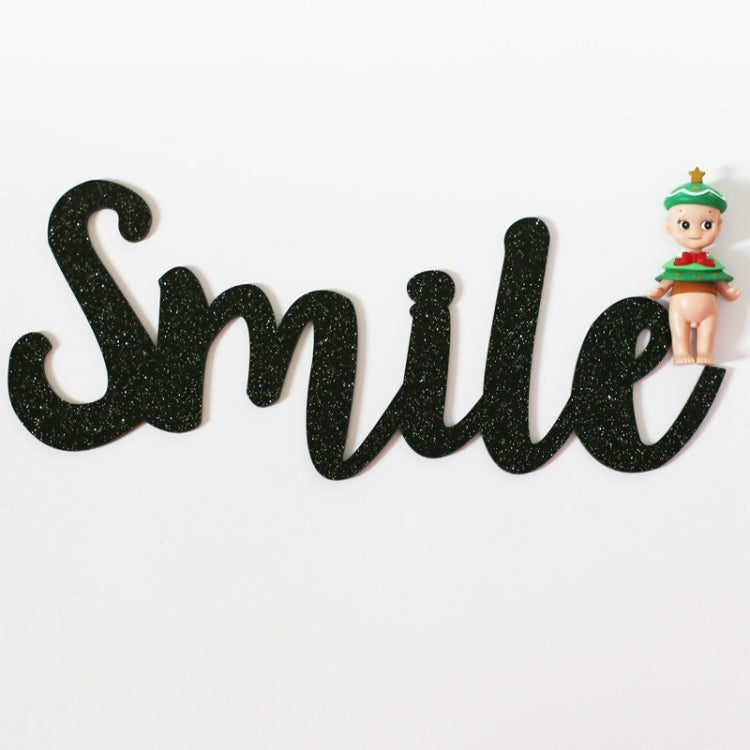 Acrylic Letter Wall Stickers Children Clothing Store Children Room Decoration Props, Specification:Smile (Large)