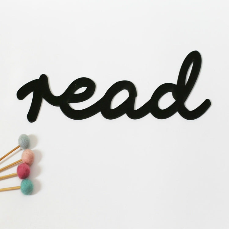 Acrylic Letter Wall Stickers Children Clothing Store Children Room Decoration Props, Specification:Read