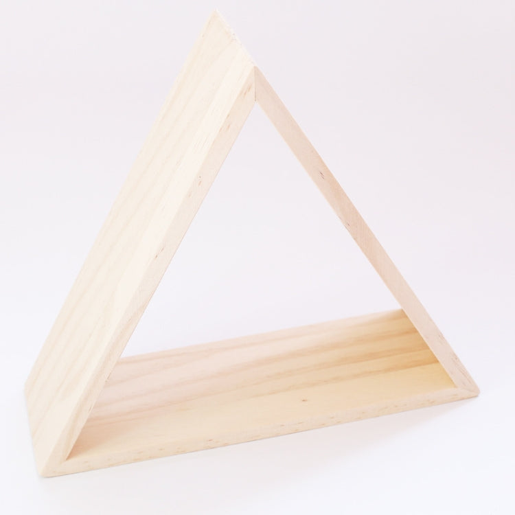 Wooden Simple Wood Triangle Frame Rack Wall Decoration Frame