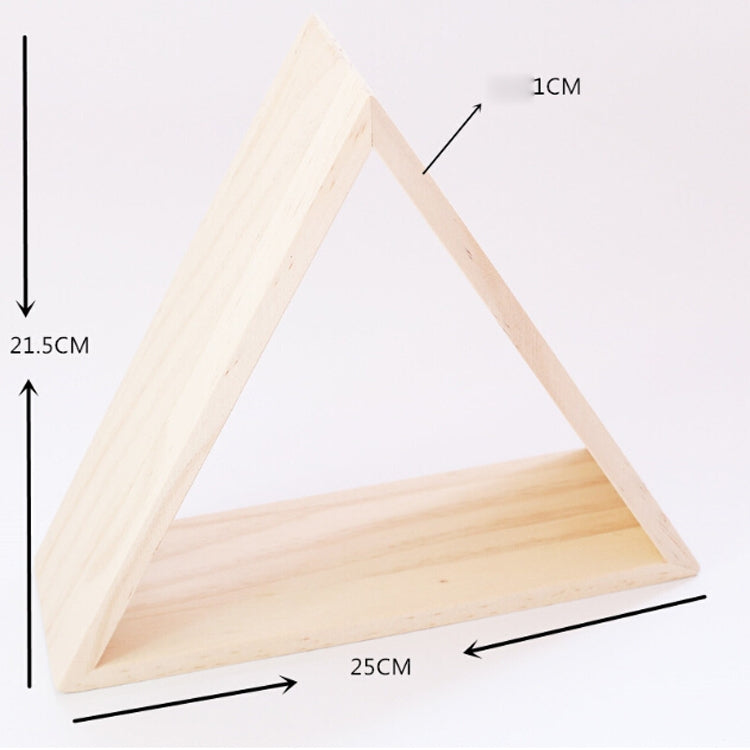 Wooden Simple Wood Triangle Frame Rack Wall Decoration Frame