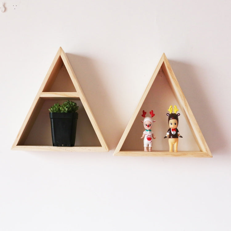 Wooden Simple Wood Triangle Frame Rack Wall Decoration Frame