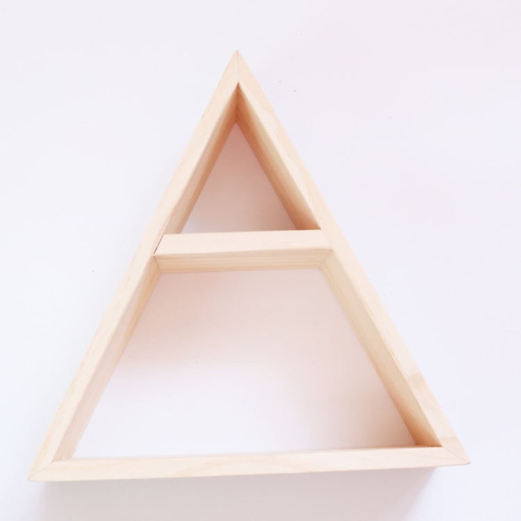 Wooden Simple Wood Triangle Frame Rack Wall Decoration Frame