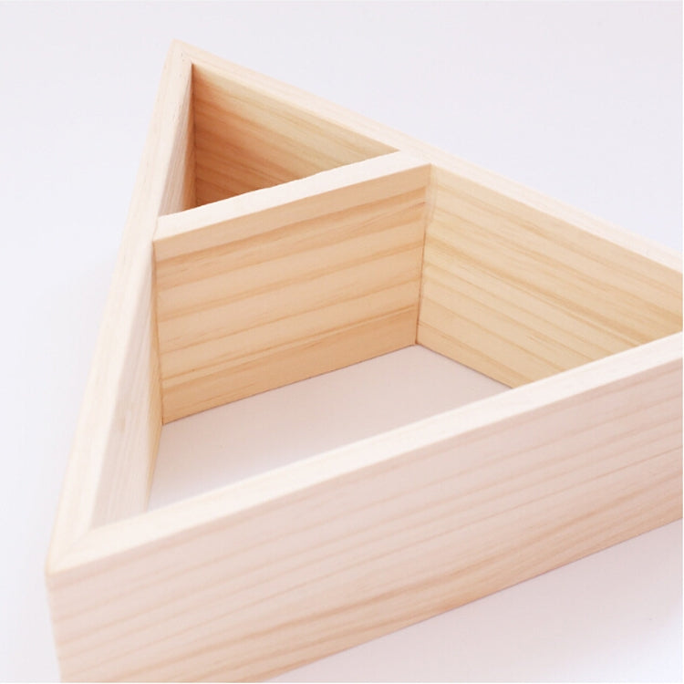 Wooden Simple Wood Triangle Frame Rack Wall Decoration Frame