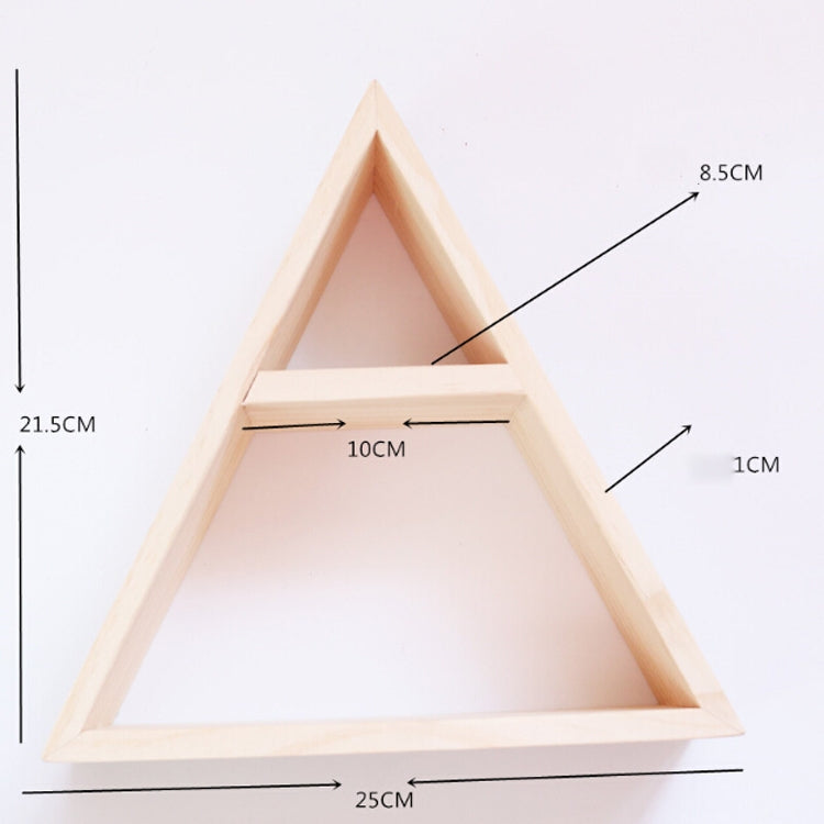 Wooden Simple Wood Triangle Frame Rack Wall Decoration Frame