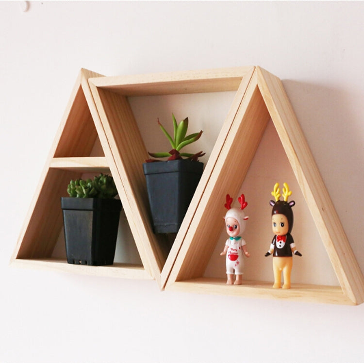 Wooden Simple Wood Triangle Frame Rack Wall Decoration Frame