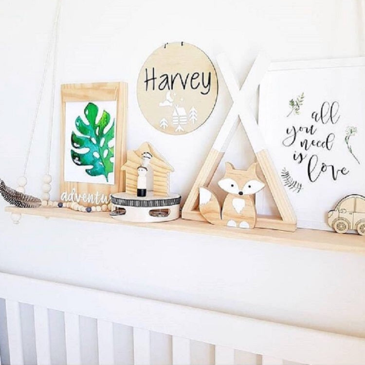 Wooden Tent Partition Rack Children Room Model Room Wall Decoration