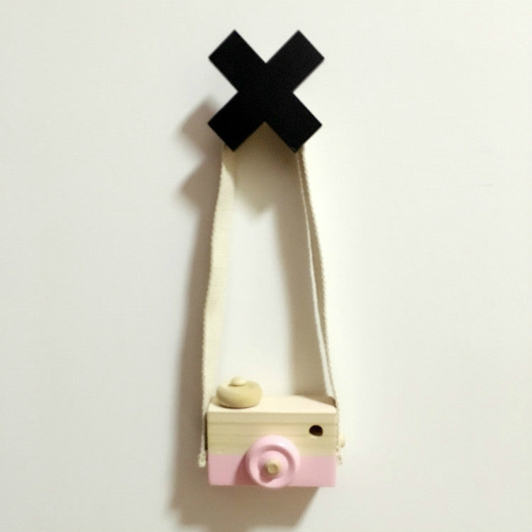 Children Room Wooden Cross Clothes Hook Decoration Wall Mount, Size: 10X10cm