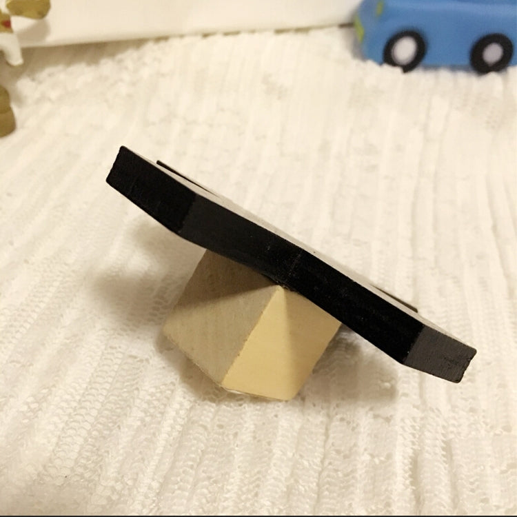 Children Room Wooden Cross Clothes Hook Decoration Wall Mount, Size: 10X10cm