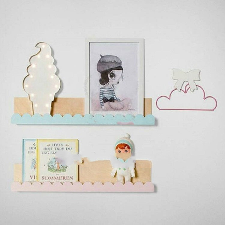 Wrought Iron Ice Cream LED Night Light Children Room Children Clothing Store Creative Design