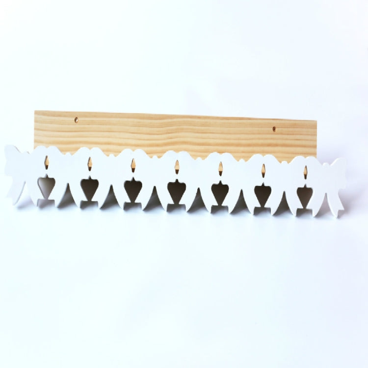 Bow Solid Wood Shelf Partition Children Room Children Clothing Store Wall Decoration