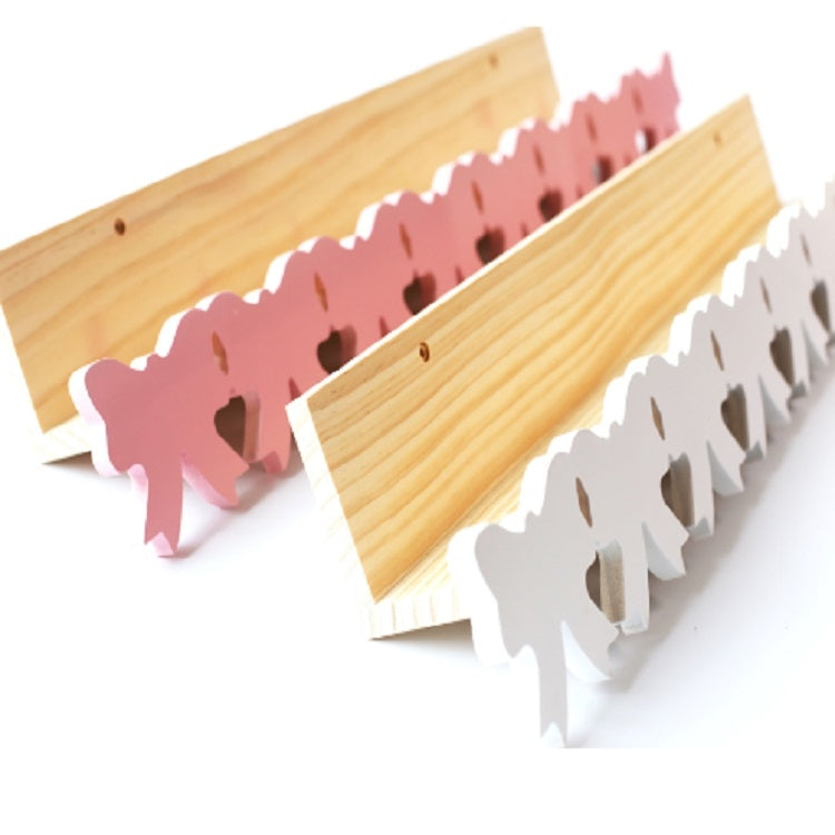 Bow Solid Wood Shelf Partition Children Room Children Clothing Store Wall Decoration