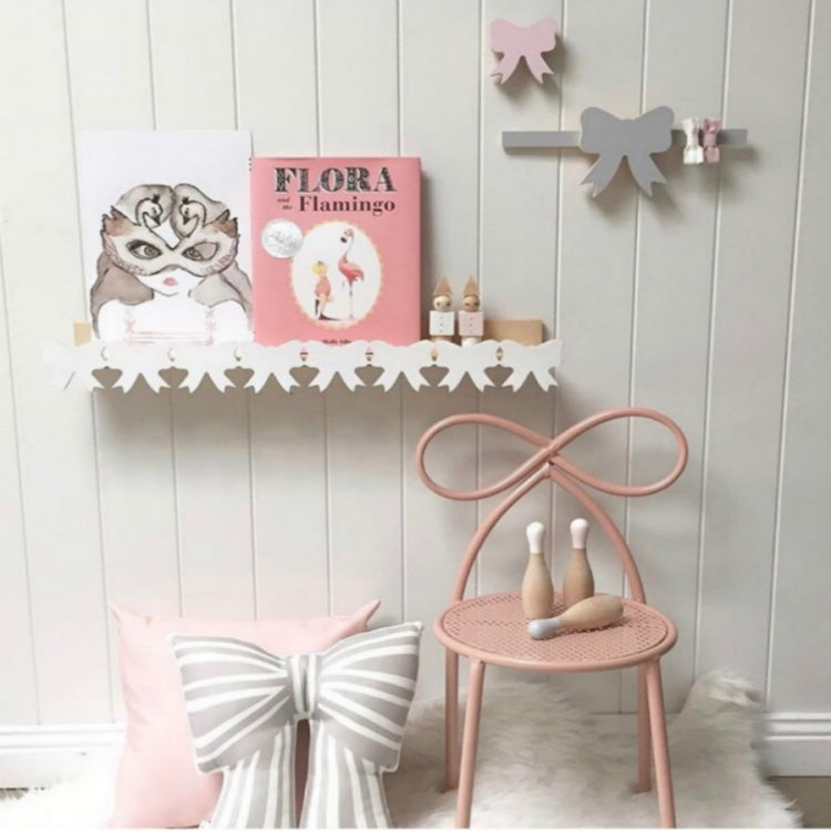 Bow Solid Wood Shelf Partition Children Room Children Clothing Store Wall Decoration
