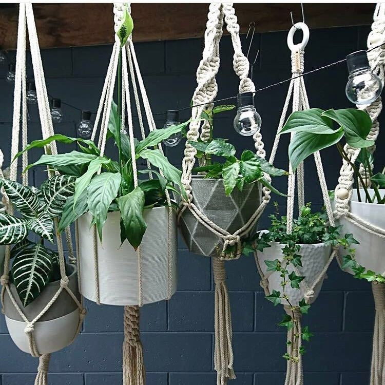 Bohemian Woven Hanging Basket Home Pot Rack Ornaments(E)