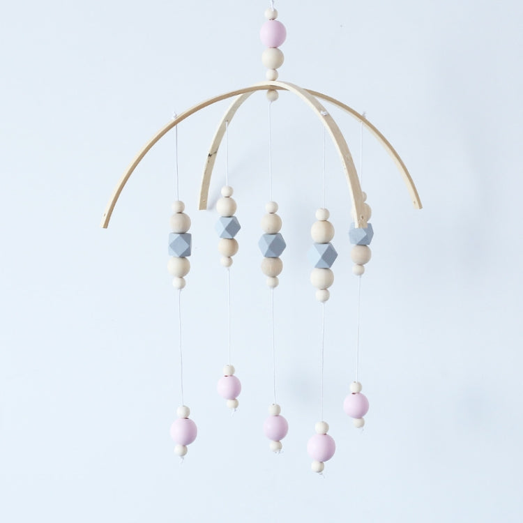 Home Wooden Beads Wind Chime Bed Bell Children's Room Decoration Bed Account with Photography Props