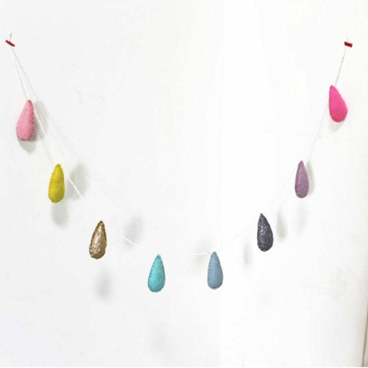 Felt Raindrop Wall Hangings Children Room Children Clothing Store Photography Props