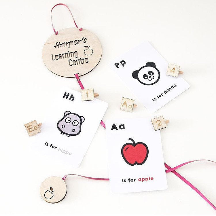 Photo Show Wooden Cowhide Rope Wall Decoration Card Children Room Decoration