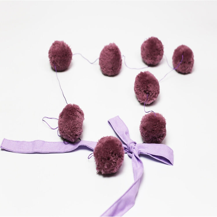Home Crib Wall With Bow Hair Ball Pendant Hanging Photography Props
