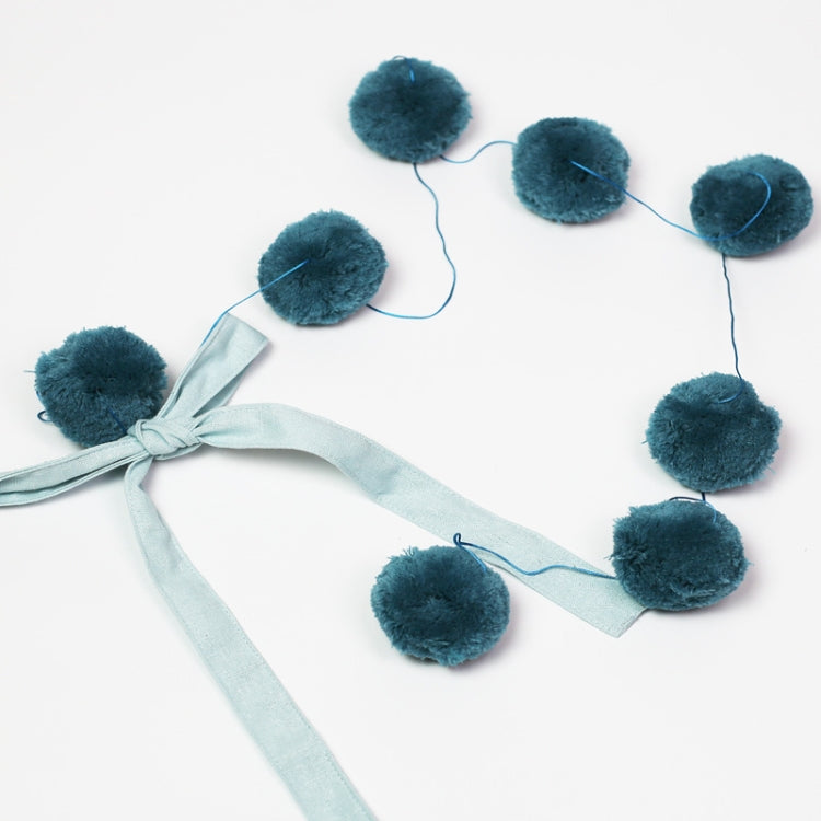 Home Crib Wall With Bow Hair Ball Pendant Hanging Photography Props